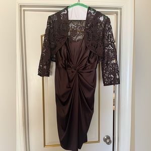 New Years Eve look!  Gorgeous brown dress & ready for your special event